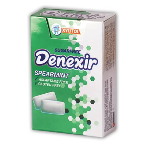 آدامس نعناع فیلیپ تاپ سبز دنکسیر DENEXIR بدون آسپارتام ، بدون شکر ، بدون گلوتن
