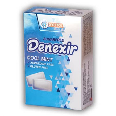 آدامس نعناع خنک فیلیپ تاپ آبی دنکسیر DENEXIR - بدون آسپارتام ، بدون شکر ، بدون گلوتن