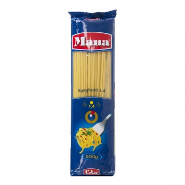 اسپاگتی ۱.۴ مانا مقدار ۵۰۰ گرم